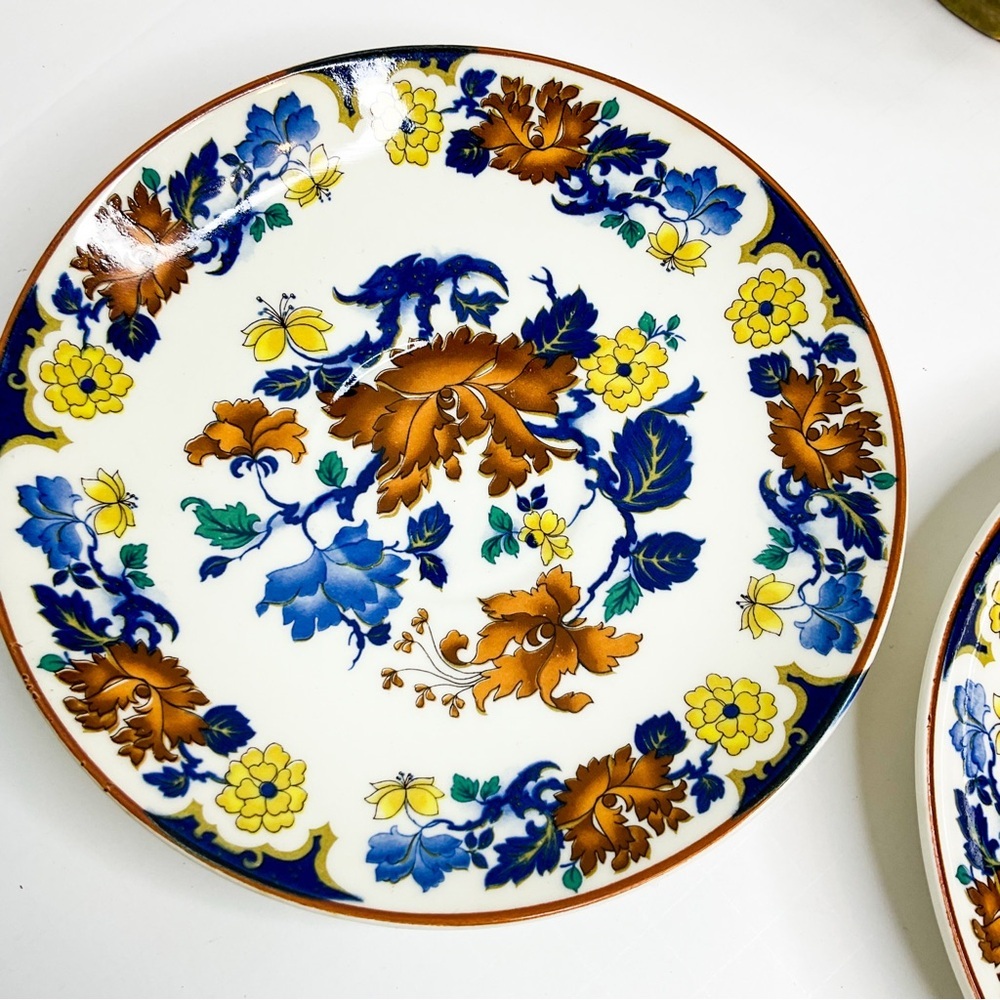 FRANCISCAN Floral Bone China Plates Set of 2 | Myott Meakin England - Picture 2 of 5